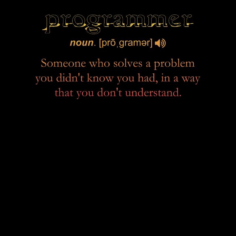 Programmierer Lustige Definition Codierung Humor Vintage