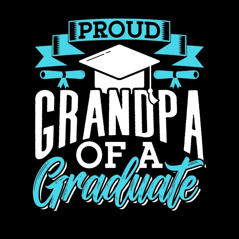 Stolzer Großvater Eines Absolventen Absolvent