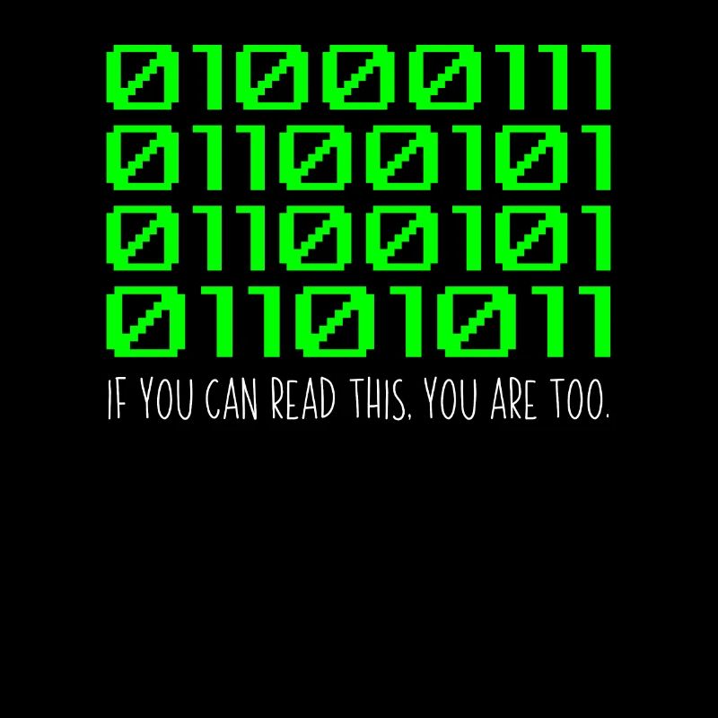Lustiger Computer Binärcode Programmierer Entwickler