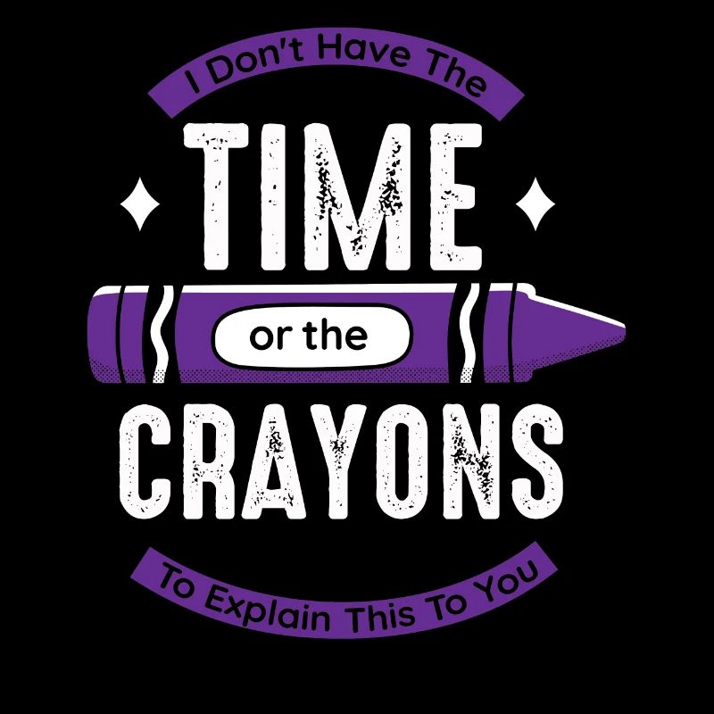 Ich habe nicht die Zeit oder die Buntstifte