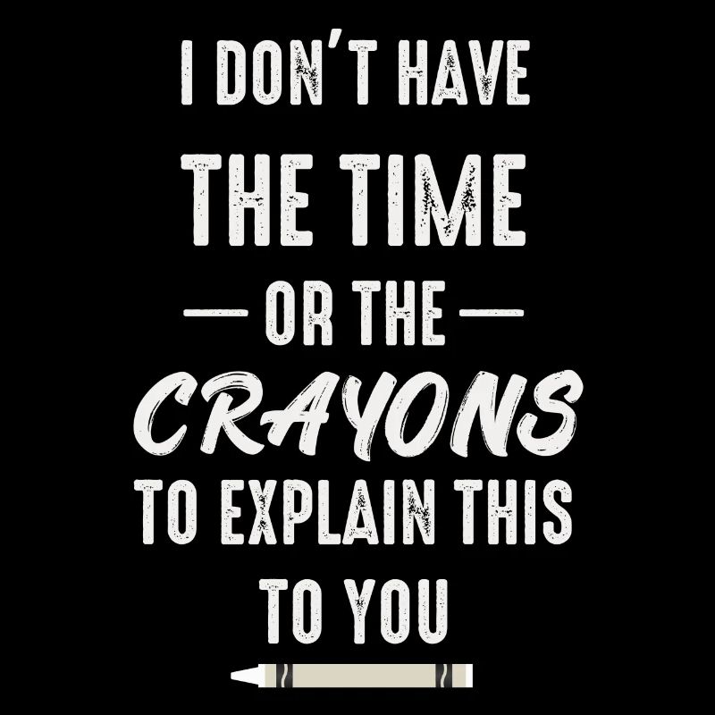 Ich habe nicht die Zeit oder die Buntstifte