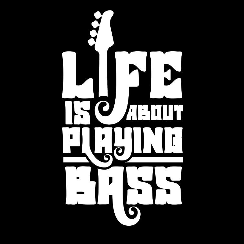 La vie consiste à jouer de la basse