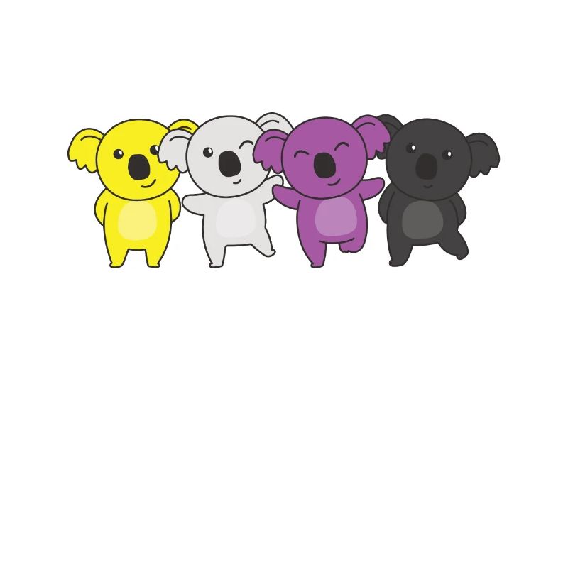 Nonbinary Flag Pride LGBTQ Cute Koala