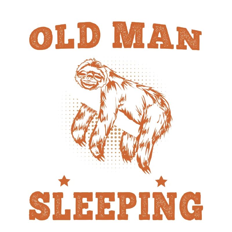 Sloth Old man sleeping lazy Lazy