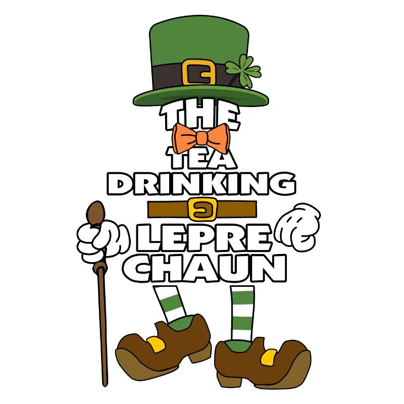 The Tea Drinking Leprechaun St Patrick's Day