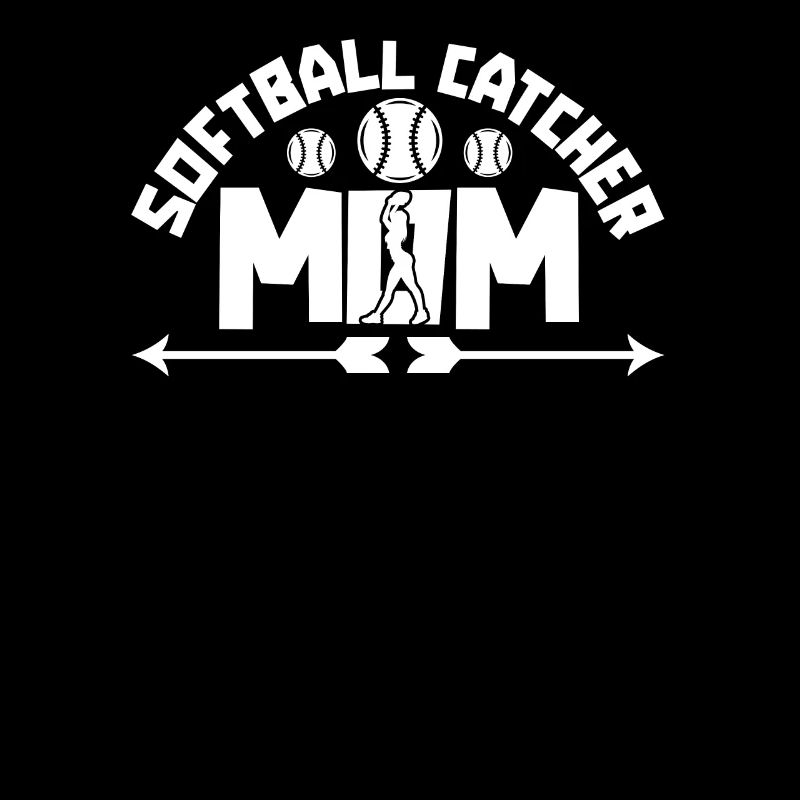Softball Mutter Softball Catcher Mom