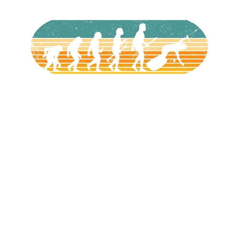Retro Wakeboard Evolution des Menschen Wakeboarder