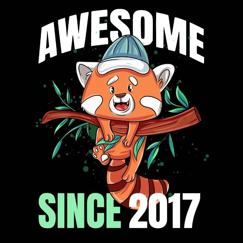 Genial seit 2017 - 6. Roter Panda Geburtstag