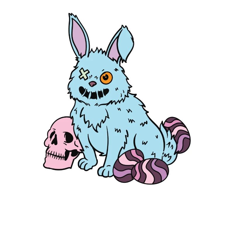 Gothic Rabbit Gothic Hase Gothic Ostern Emo Goth