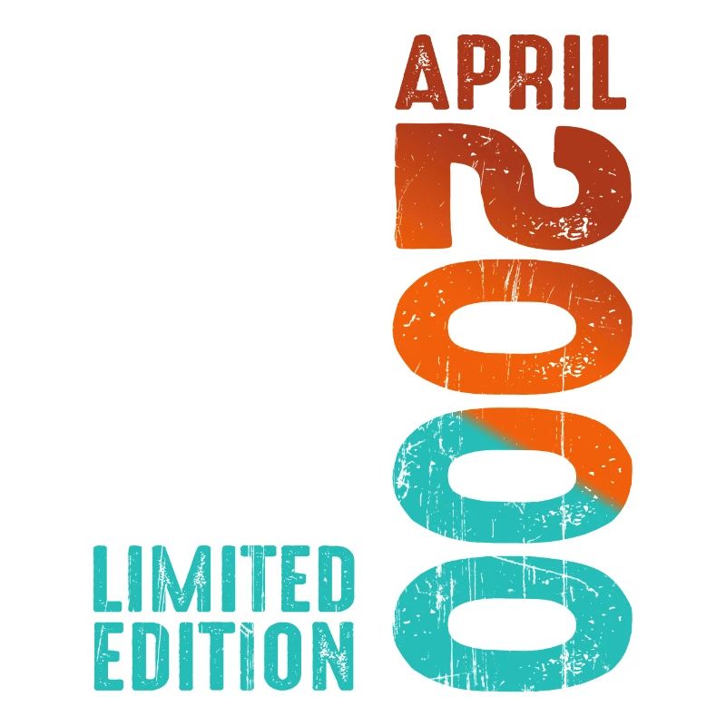 Since April 2000 Year 2000 Retro Vintage 2000