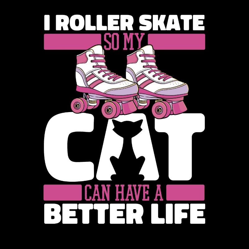 Rollschuhe Rollschuhlaufen Katze