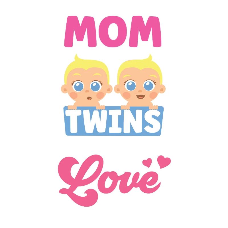Mère de jumeaux Double Love Twin