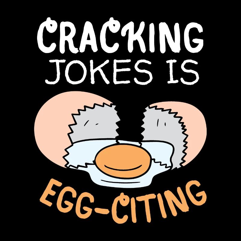 Ei, Eier, lustiger Spruch, Pun Egg-citing Witz