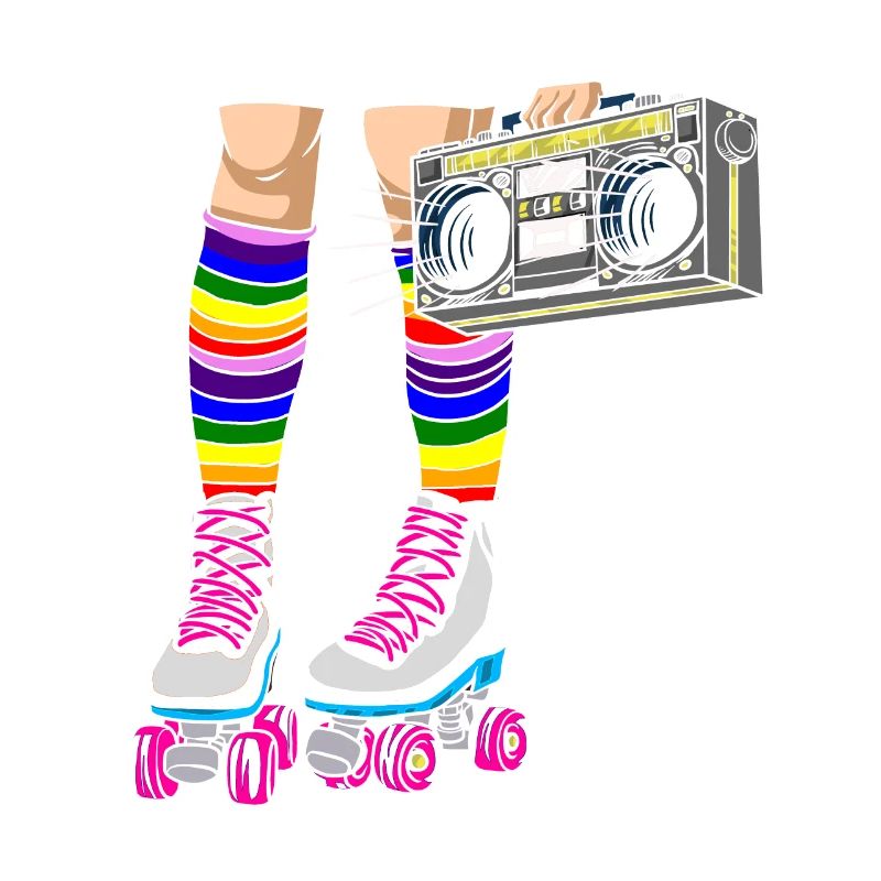 Inline Skate Geschenk Rollerskates Roller 70er