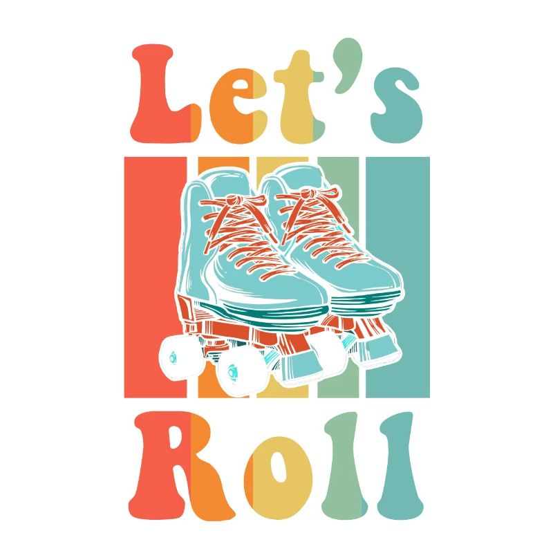 Inline Skate Geschenk Rollerskates Roller 70er