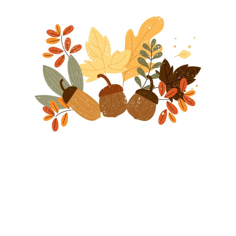 Herbstblätter Eicheln Herbst Eichhörnchen Ernte