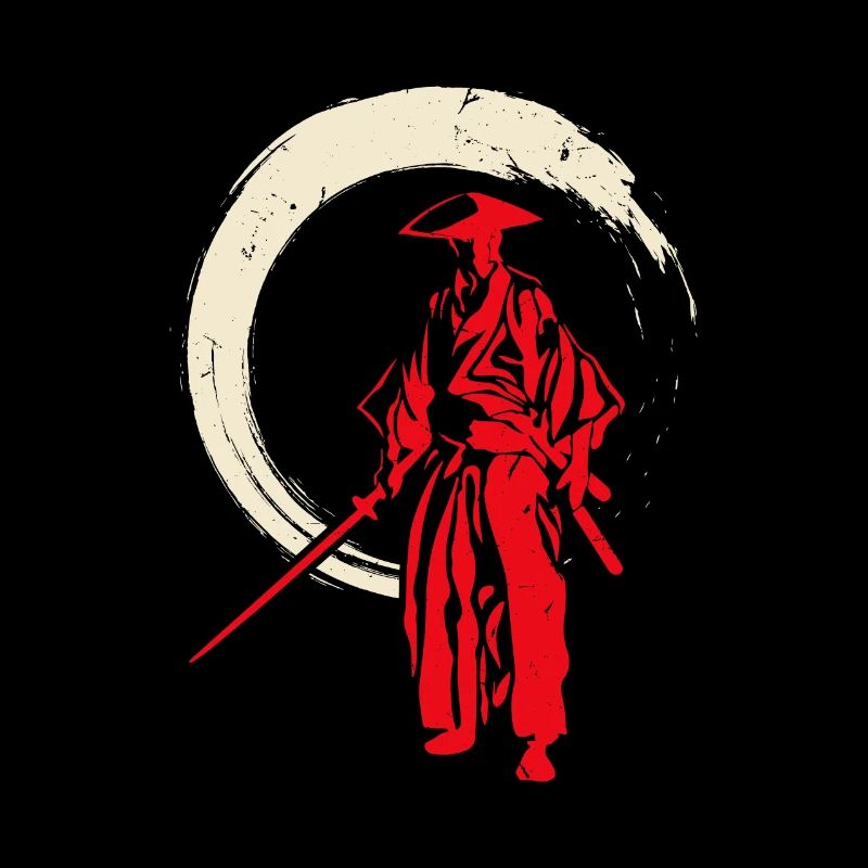 Retro Samurai Warrior