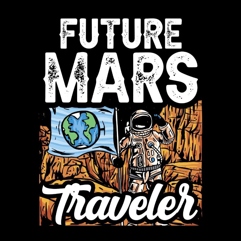 Futur astronaute de Mars Traveler Planet