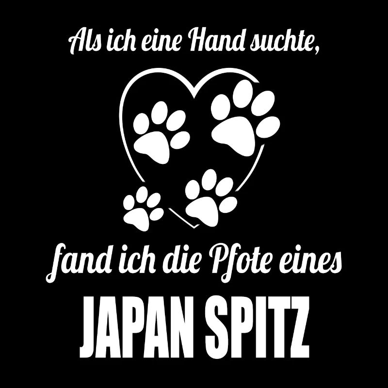 Hand & Pfote - Spruch - Japan Spitz