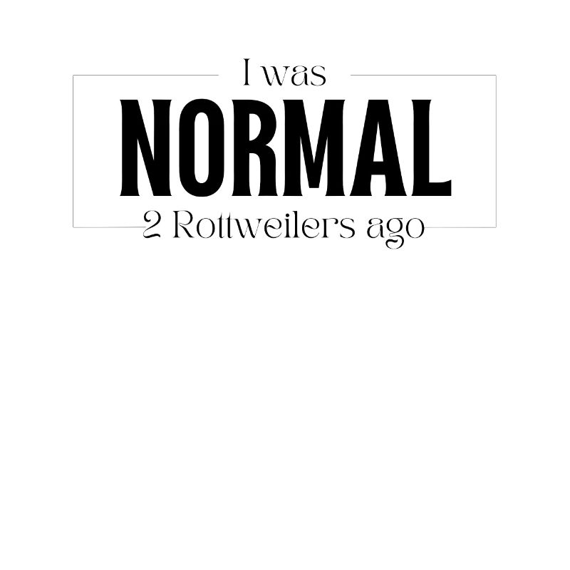 J’étais normal devant deux chiens Rottweiler