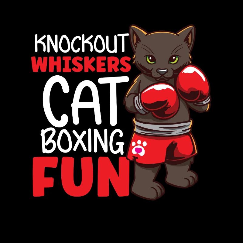 Cat Boxing Ring Boxer Gants Boxing Fighter