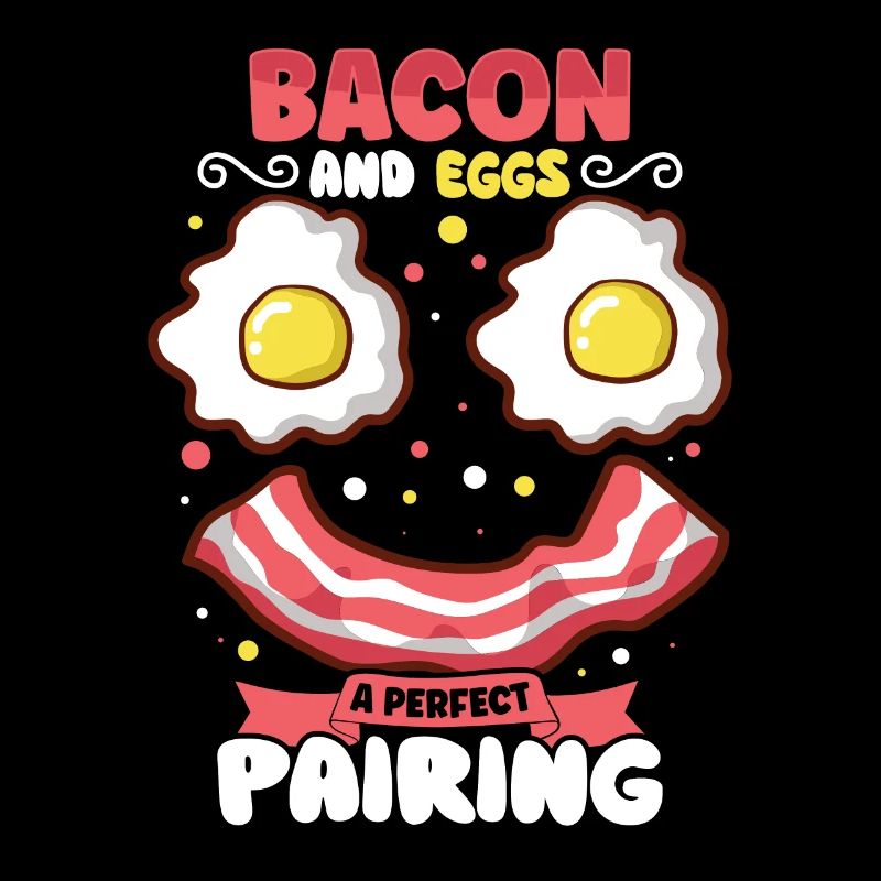 Drôle de poitrine rapide menu bacon commencer la matinée