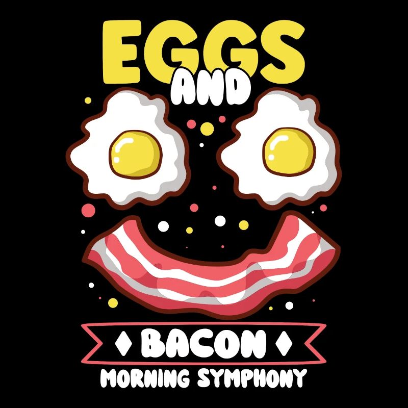 Drôle de poitrine rapide menu bacon commencer la matinée