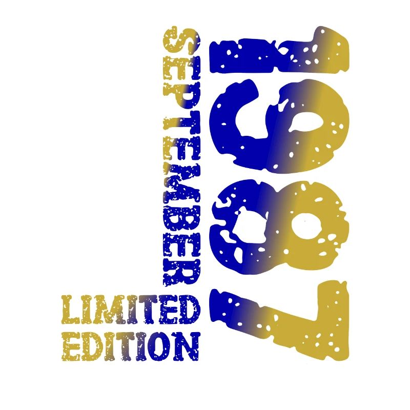 1987 Septembre Edition Limitée 36th Birthday Deco