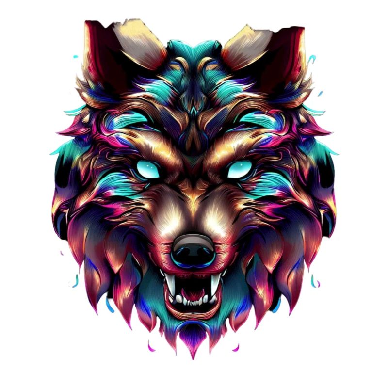 Wolf’s Head Synthwave Wolf