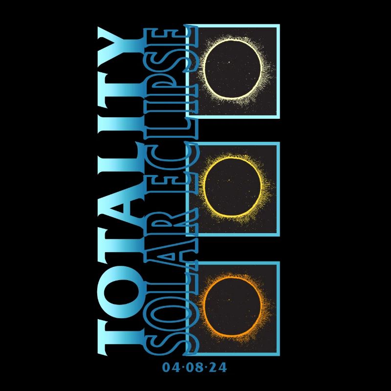 Chemise Solar Eclipse, Totality Solar Eclipse 2 Tee