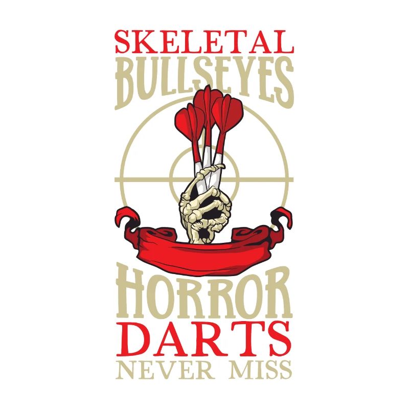 Jeu de fléchettes effrayant, joueur de fléchettes, jeu de fléchettes