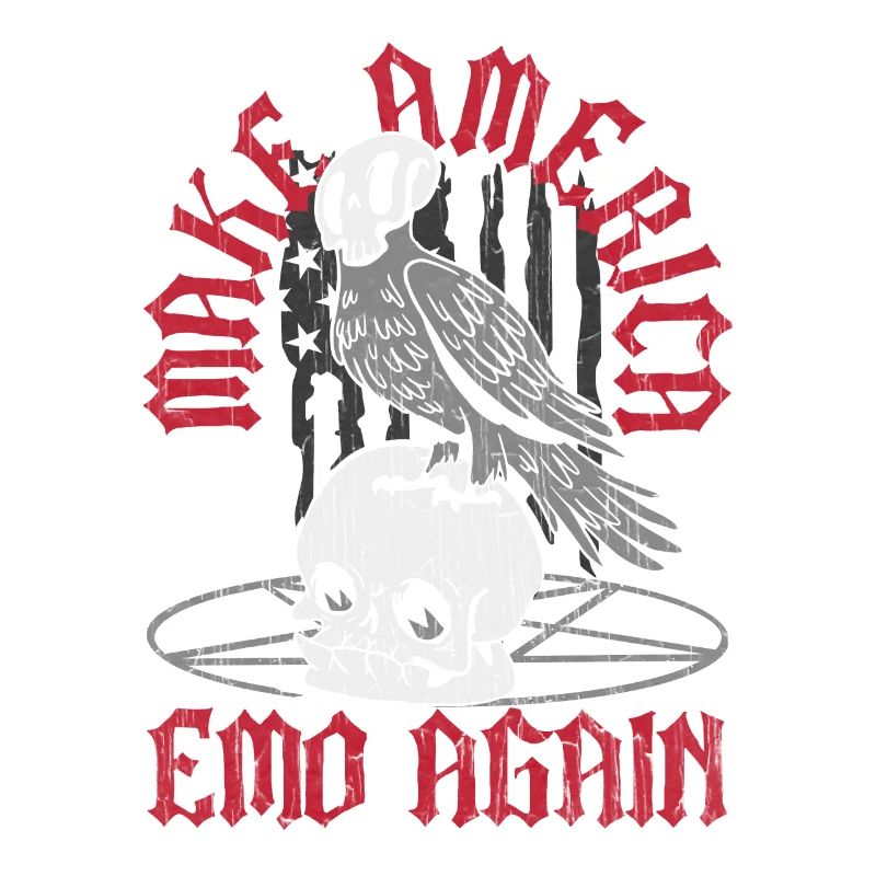 Emoticon Make America Emo Again Emocore Esthétique