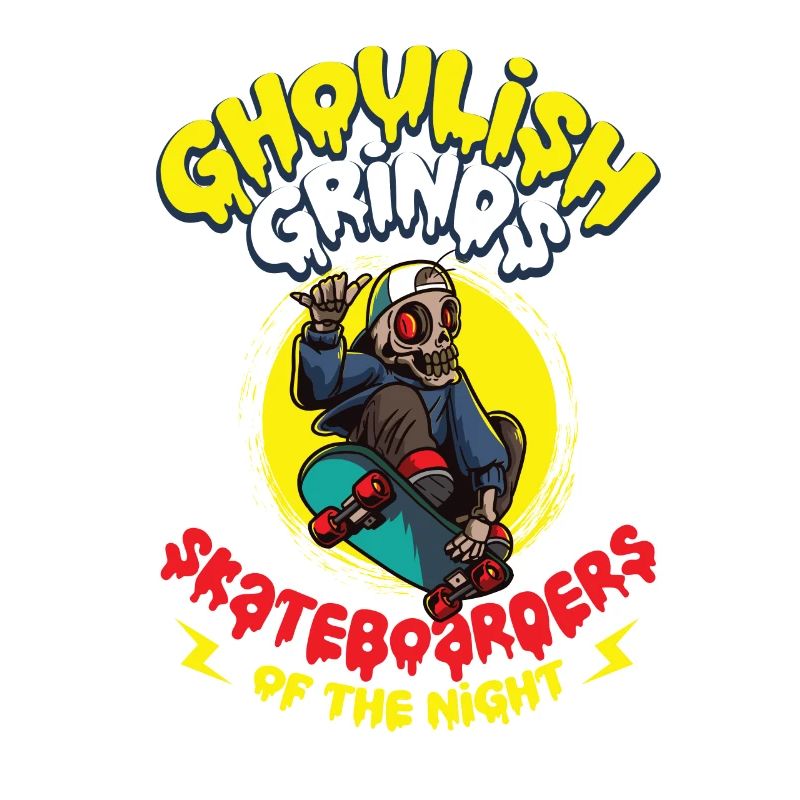 Horror Skateboarder Halloween Skateboard Gift