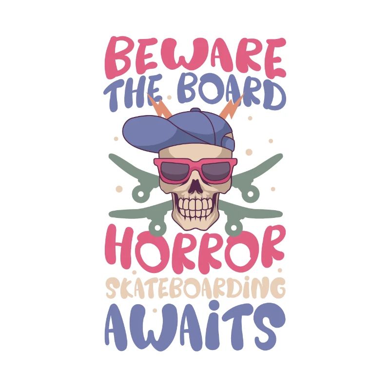 Horror Skateboarder Halloween Skateboard Geschenk