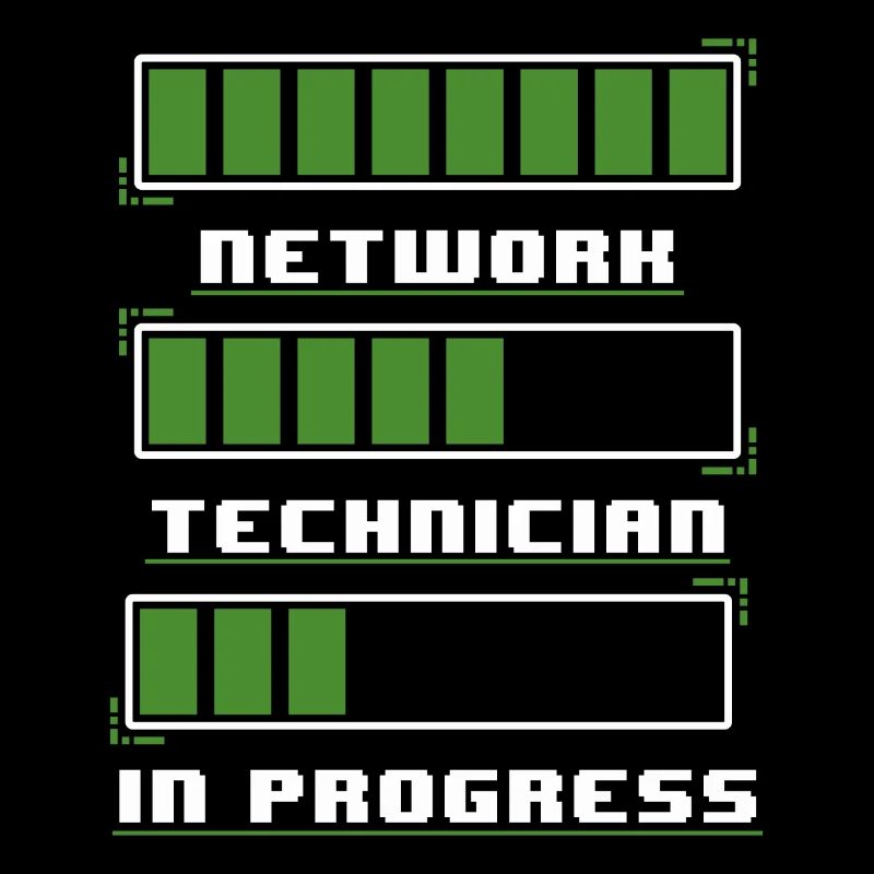 Network Technician In Progress Funny IT Tech Quote