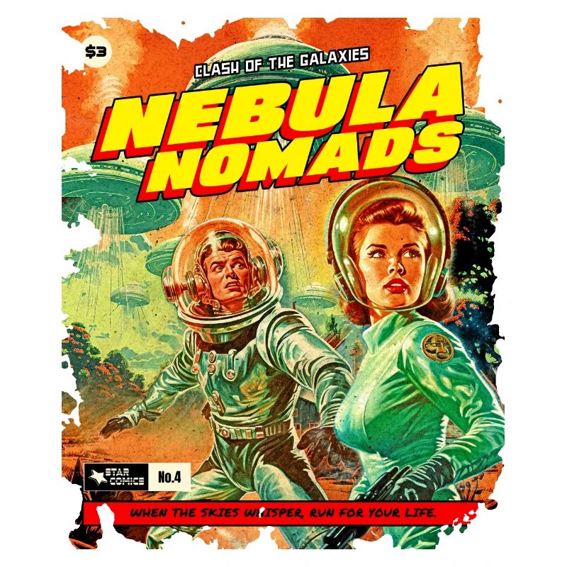 Comic Strip, 50s Comic, Nebula Nomads