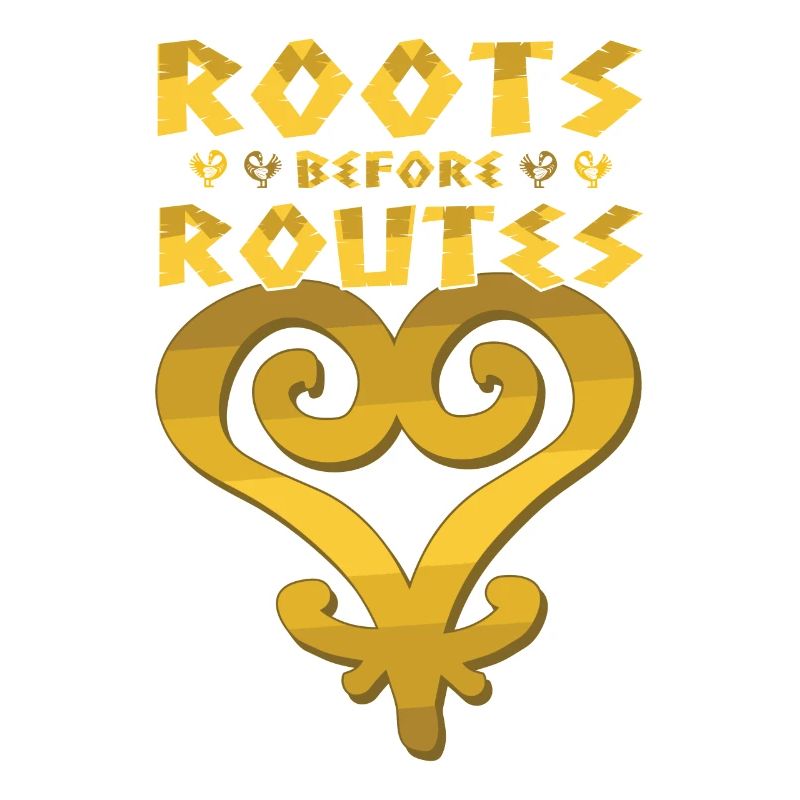 "Roots Before Routes" Sankofa Icon