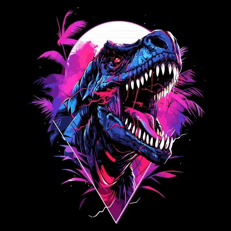 Synthwave T Rex