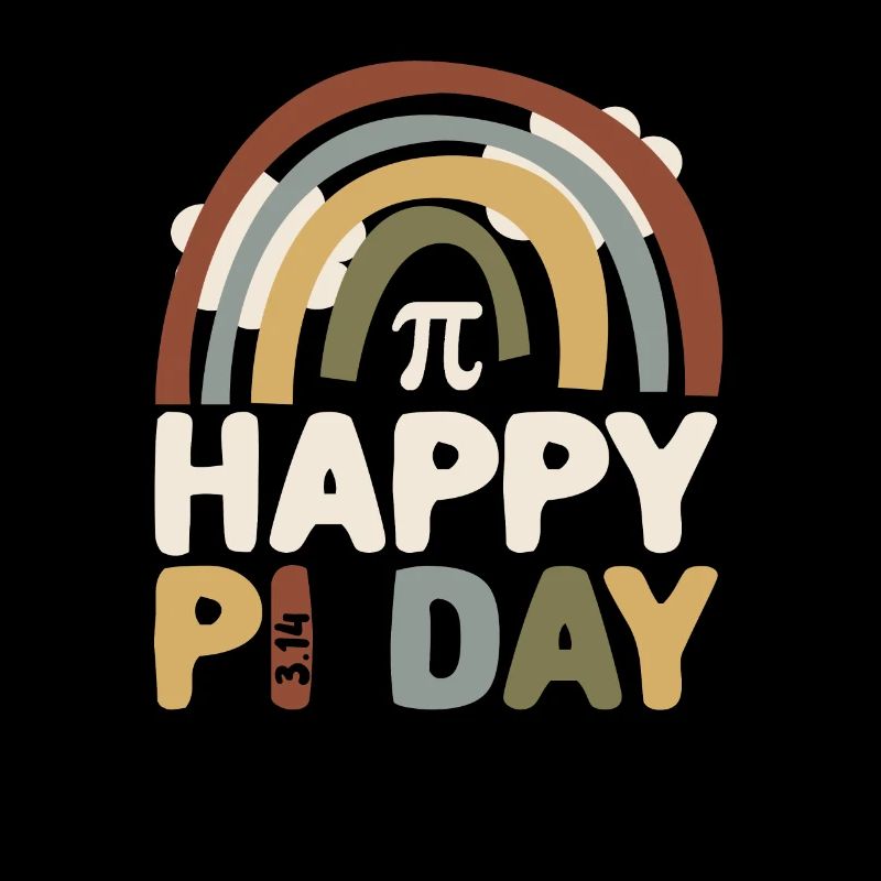 BOHO arc-en-ciel Happy Pi Day 3.14 Math Geek Enseigner