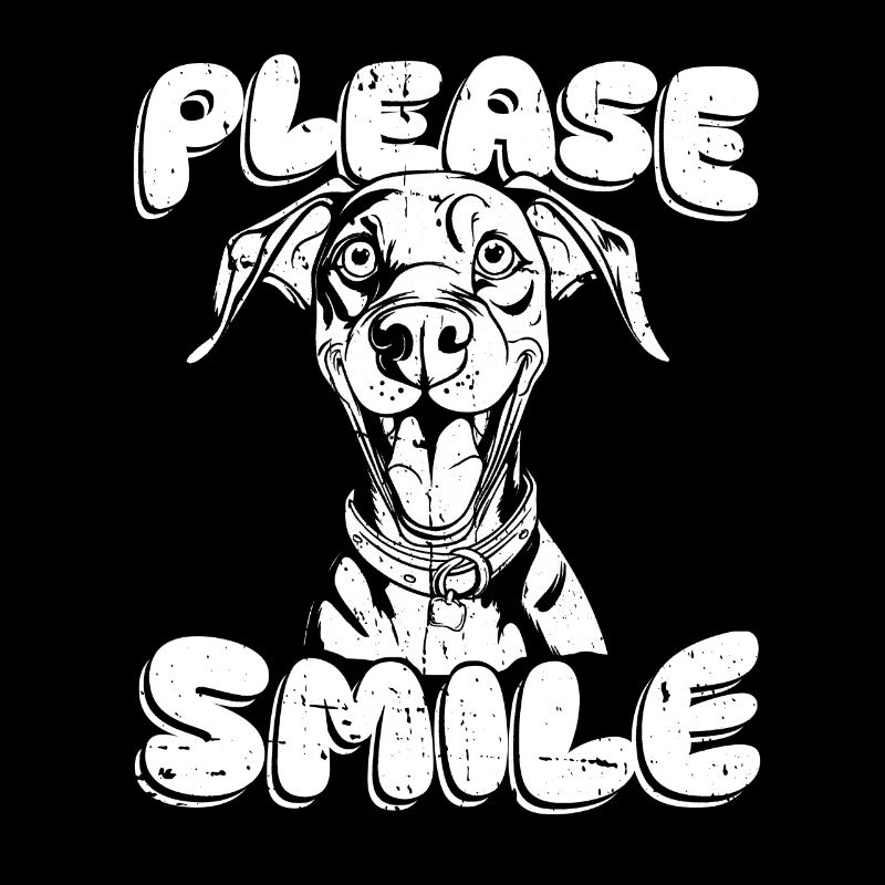 Dobermann Witzig Just Smile
