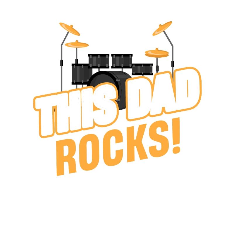 This daddy rocks! Funny drumming band,