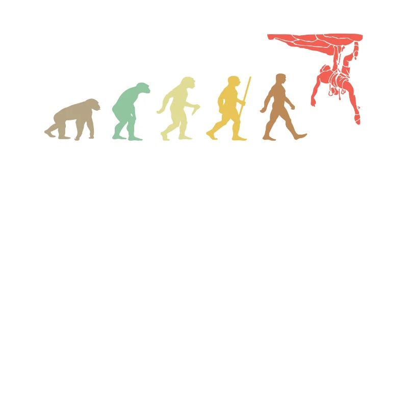 Climbing Retro Rock Climbing Evolution Climber