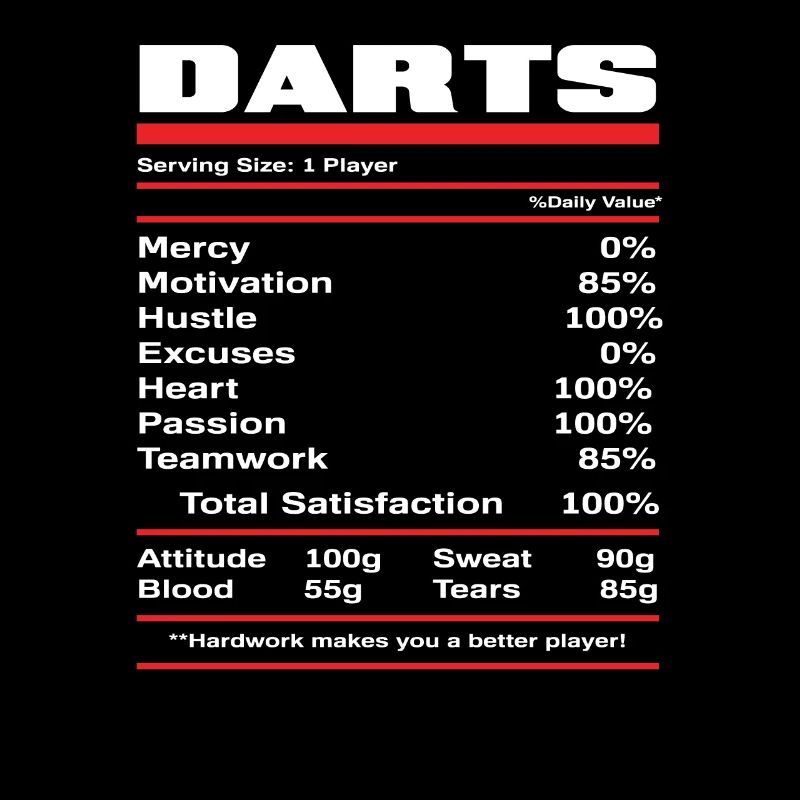 Dart player nutritional values