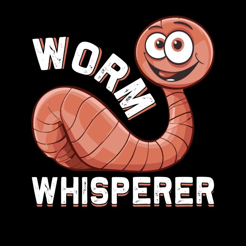 Funny Earthworm Composting Worm Farmer