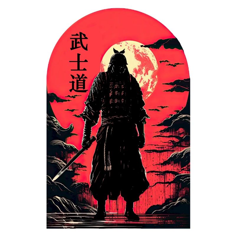 Japanese Samurai Bushido Code Warrior Kanji Soft G