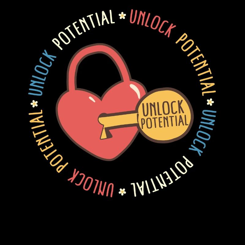 SPED Teacher Shirt, Unlock Potential Tee, Classic