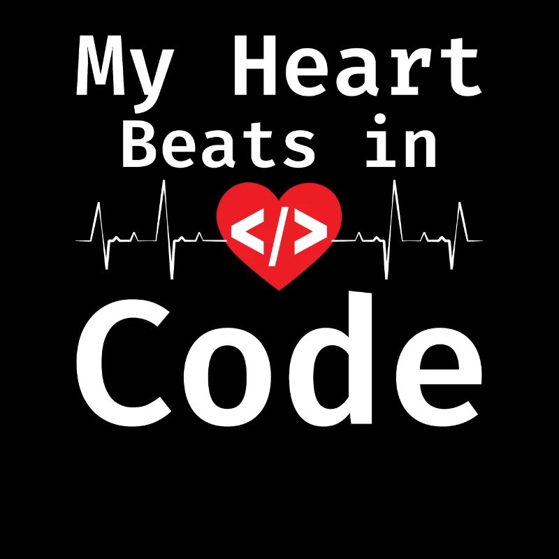 My Heart Beats In Code Programmer Humor Programmin