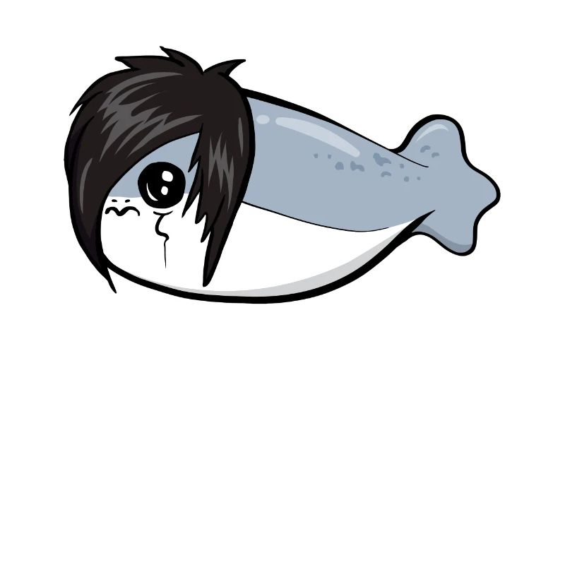 Sacabambaspis Poisson Meme Emo Gothique Goth
