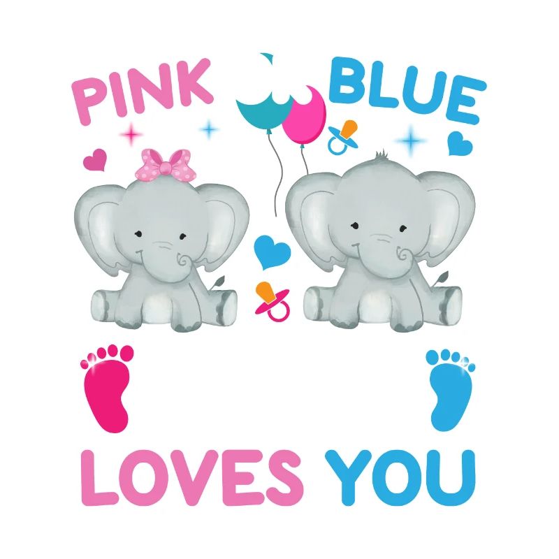 Pink Oder Blue Daddy Liebt Dich Geschlecht