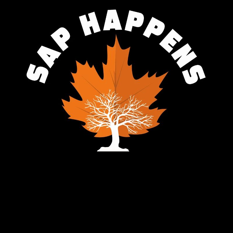 Maple Syrup Tree Tapping Funny Autumn